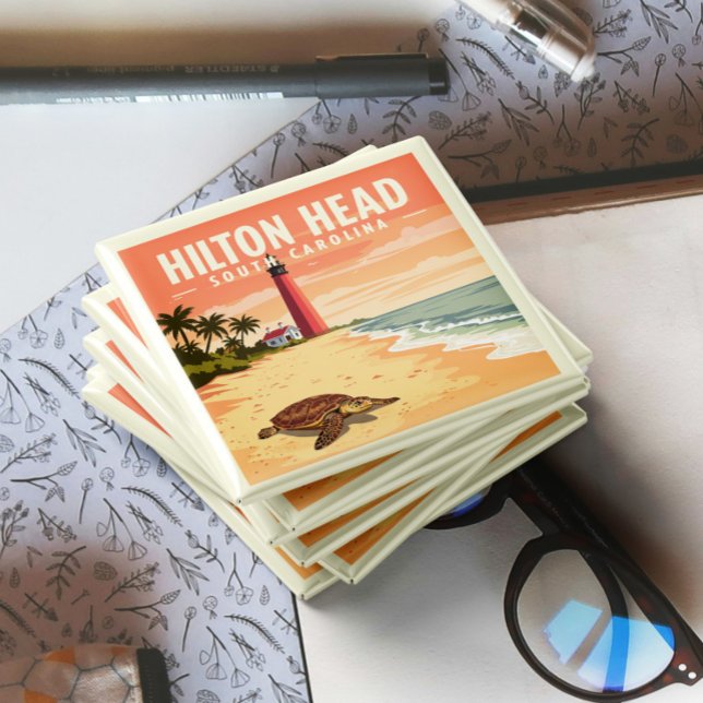 Vintage Hilton Head South Carolina Magnet (Skapare uppladdad)