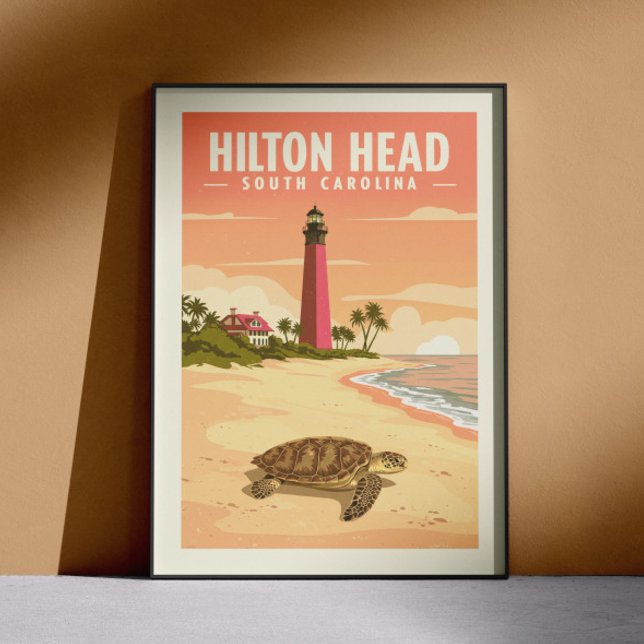 Vintage Hilton Head South Carolina Poster (Skapare uppladdad)