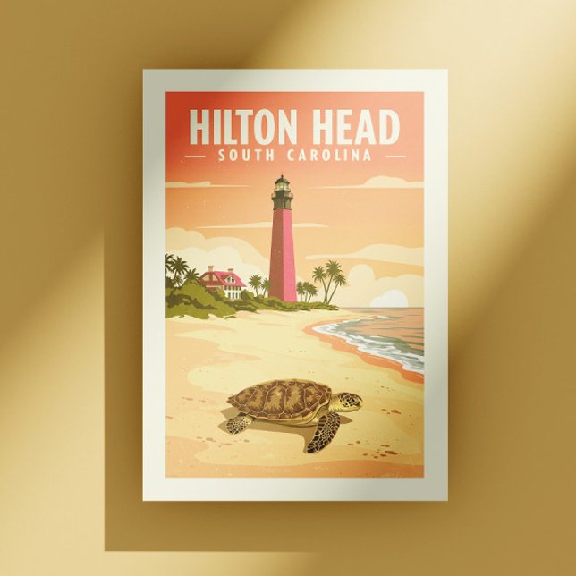 Vintage Hilton Head South Carolina Vykort (Skapare uppladdad)