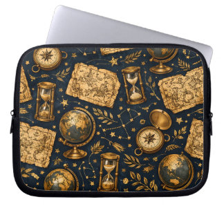 Vintage Himmelskarta & Astronomi Mönster Laptop Fodral