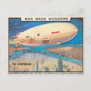 Vintage Hindenburg vykort