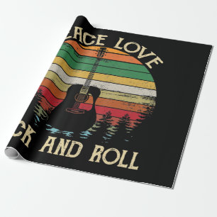 Vintage Hippie Van Flower Buss Peace Kärlek Presentpapper