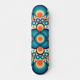Vintage-hippy-design Mini Skateboard Bräda 18,5 Cm