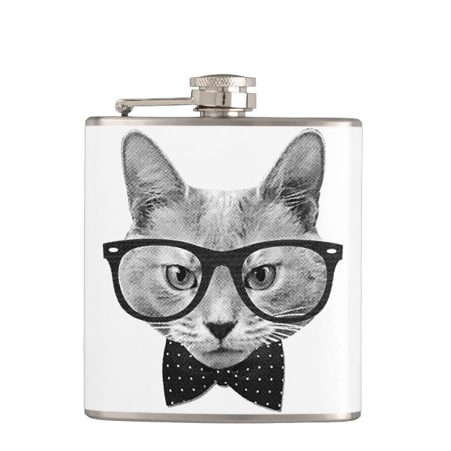 Vintage hipster cat fickplunta (Framsidan)