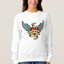 Vintage hjärta med Vingar