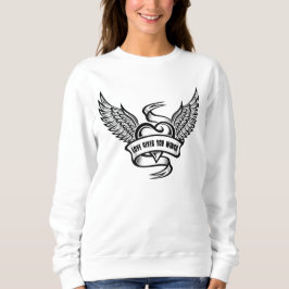 Vintage hjärta med Vingar T Shirt