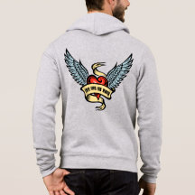 Vintage hjärta med Vingar