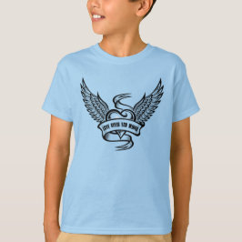 Vintage hjärta med Vingar T Shirt