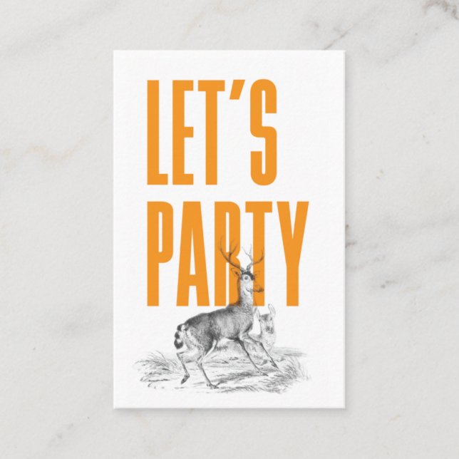 Vintage Hjort Biljett (Framsida)