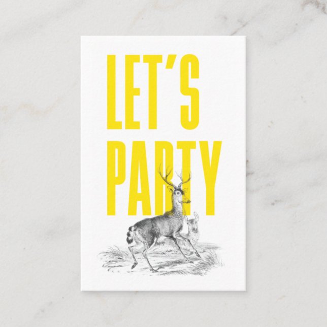 Vintage Hjort Biljett (Framsida)