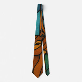 Vintage hjort Tiffany-stil glaskonst design Slips