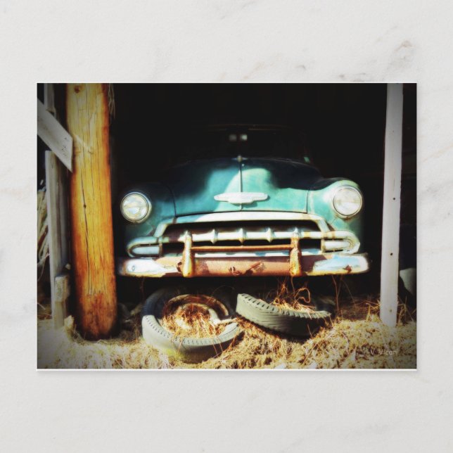 Vintage Hjul vykort (Framsida)