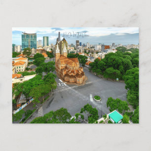 Vintage ho chi minh Vietnam Travel vattencolor Vykort