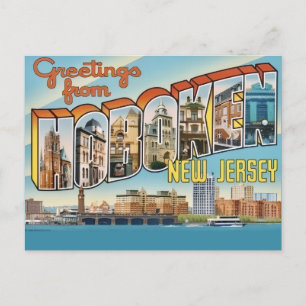 Vintage Hoboken NJ vykort