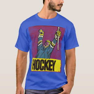 Vintage Hockey Player T Shirt