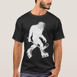 Vintage Hockey Sasquatch Ishockey Sport Rolig kil T Shirt