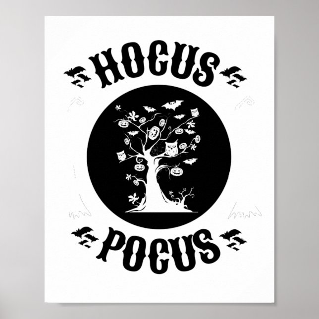 Vintage Hocus Pocus Halloween Poster (Framsidan)
