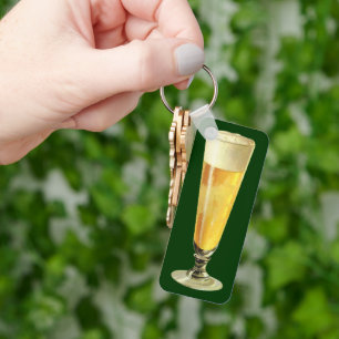 Vintage Hög Frosty Draft Öl, Alkoholhaltig Dryck Nyckelring