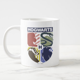 Vintage HOGWARTS™ Präglad vapenklöver Jumbo Mugg