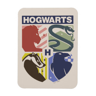 Vintage HOGWARTS™ Präglad vapenklöver Magnet