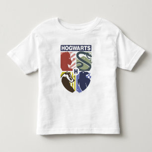 Vintage HOGWARTS™ Präglad vapenklöver T Shirt
