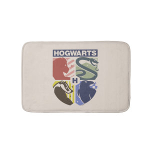 Vintage HOGWARTS™ Präglad vapenmärke Badrumsmatta