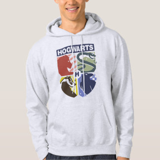 Vintage HOGWARTS™ Präglad vapenmärke Hoodie