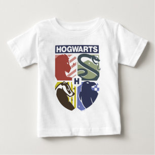 Vintage HOGWARTS™ Präglad vapenmärke T Shirt