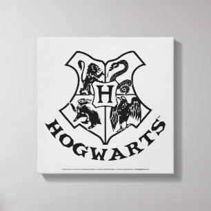Vintage HOGWARTS™ School Vapensköld Canvastryck