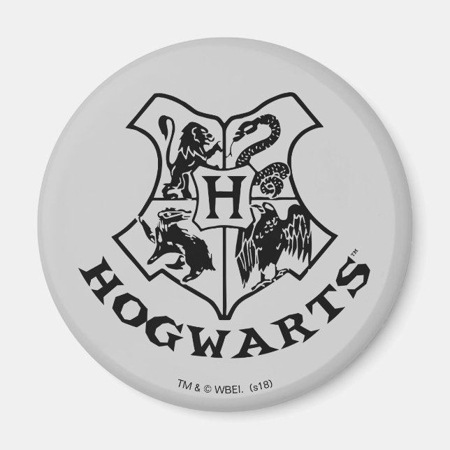Vintage HOGWARTS™ School Vapensköld Magnet (Framsidan)