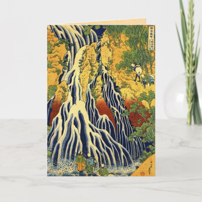 Vintage Hokusai japanska hälsningskort Kort (Framsida)