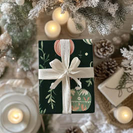 Vintage Holiday Charm Festive Baubles Presentpapper
