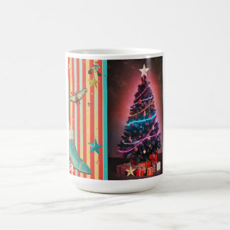 Vintage Holiday Collage Design Kaffemugg