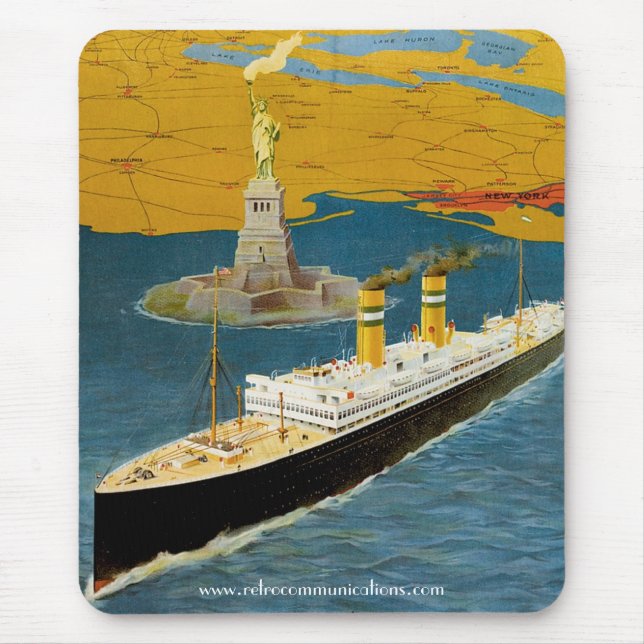 Vintage Holland America Mousepad Musmatta (Framsidan)