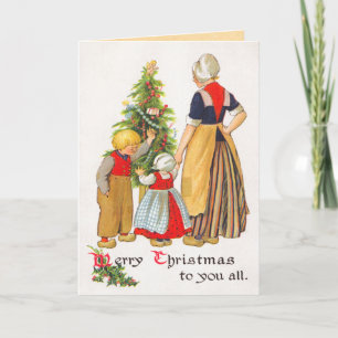 Vintage Holland-julkort Helgkort