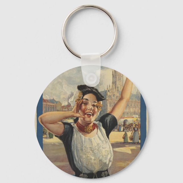 Vintage Holland Luft Travel Nyckelring (Framsida)