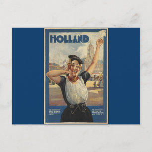Vintage Holland Luft Travel Vykort