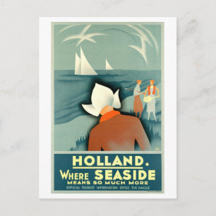 Vintage Holland Resoraffisch Vykort