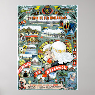 Vintage Holland Travel Poster