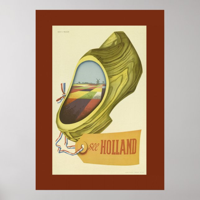 Vintage Holland Travel Poster (Framsidan)