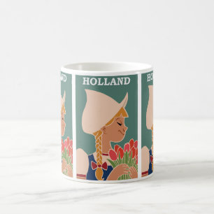 Vintage Holland: Tulip Fält Travel Kaffemugg