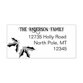 Vintage Holly Adress Stämpel