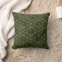 Vintage Holly Damask Pattern