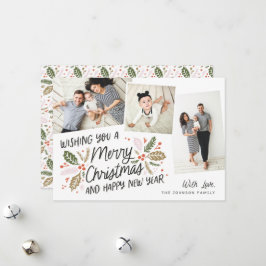 Vintage Holly Tilted Snapshot 3-Photo-jul Julkort