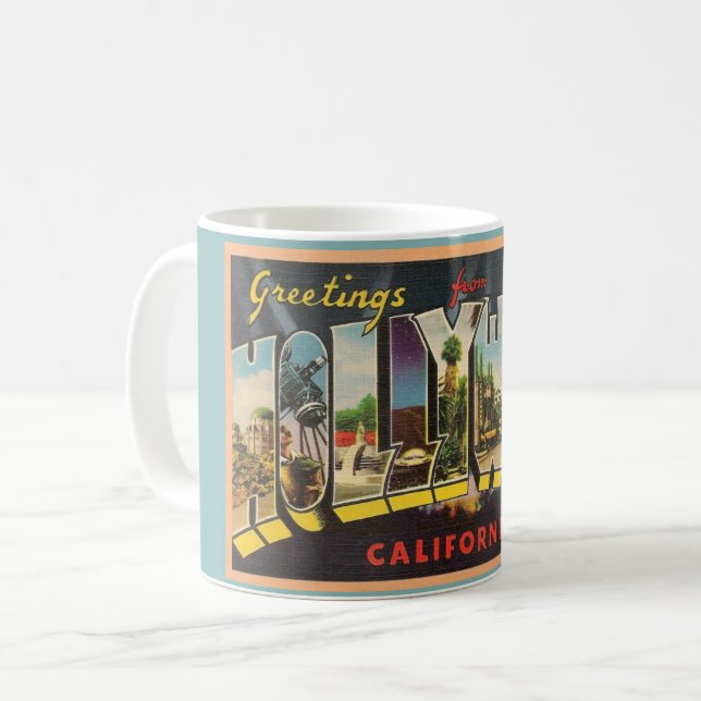 Vintage Hollywood California Mugg (Framsida vänster)