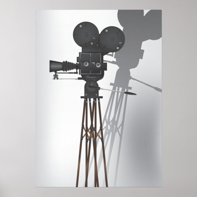 Vintage Hollywood Camera Poster (Framsidan)
