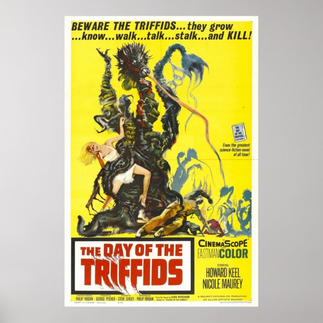 Vintage Hollywood Nostalgia Triffids dag Poster (Framsidan)