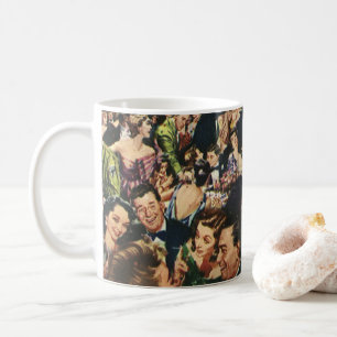 Vintage Hollywood Theme Finare Party med ballonger Kaffemugg