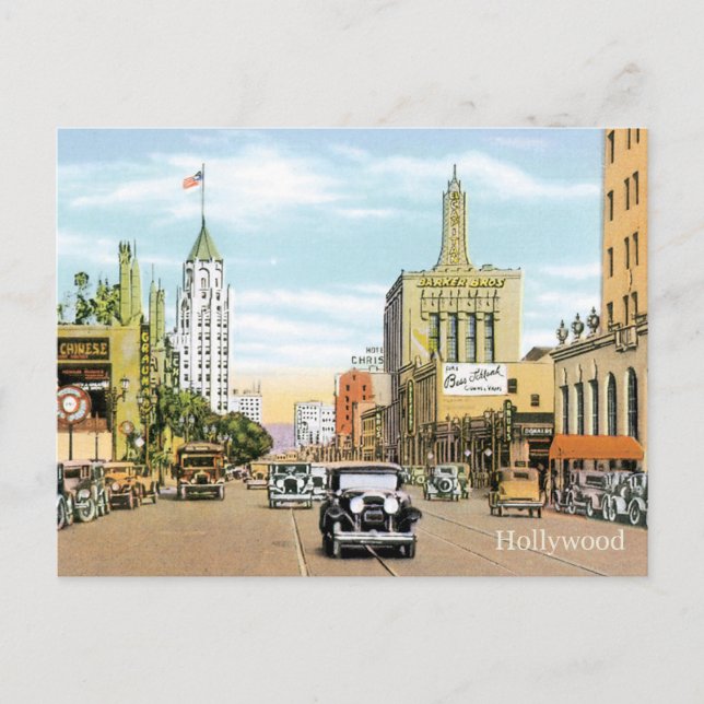 Vintage Hollywood Vykort (Framsida)