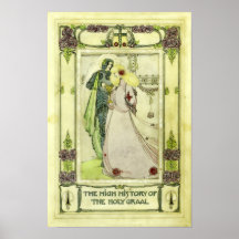 Vintage Holy Graal-omslag av Jessie M. King